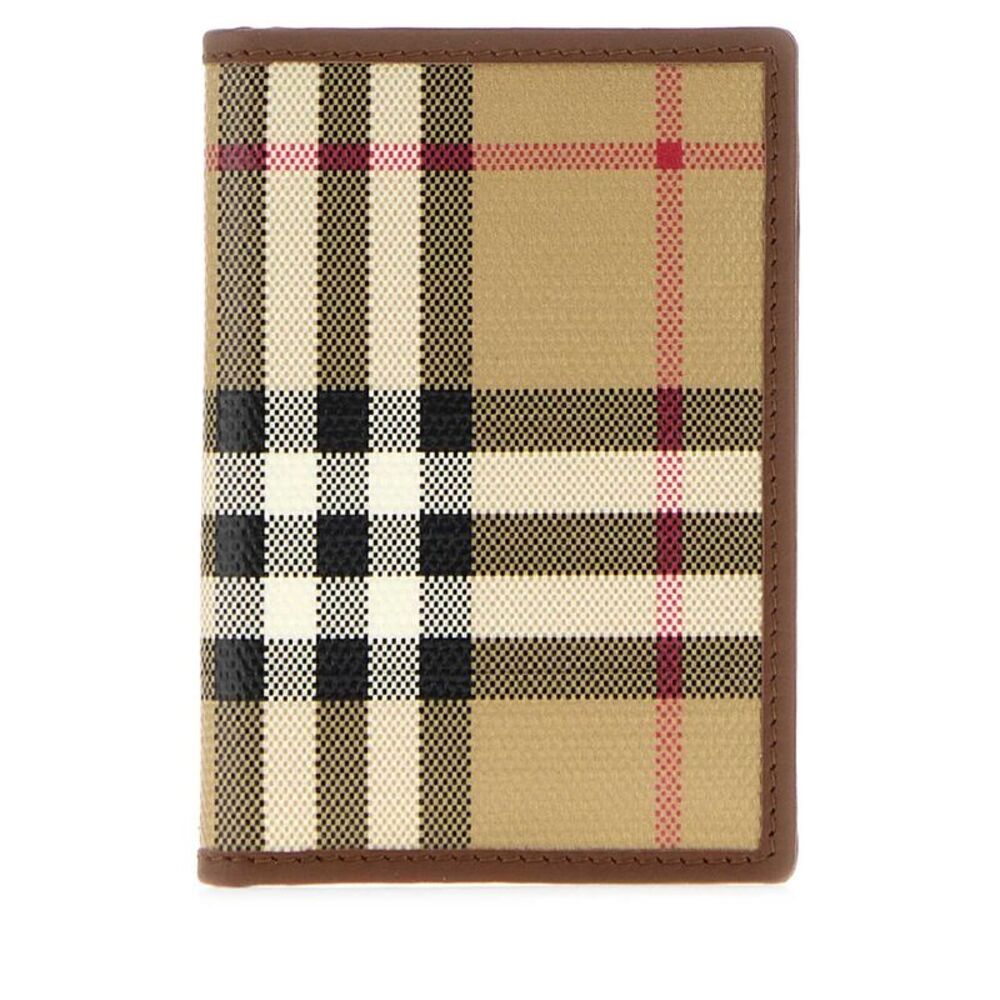Burberry Men Printed Canvas Card Holder